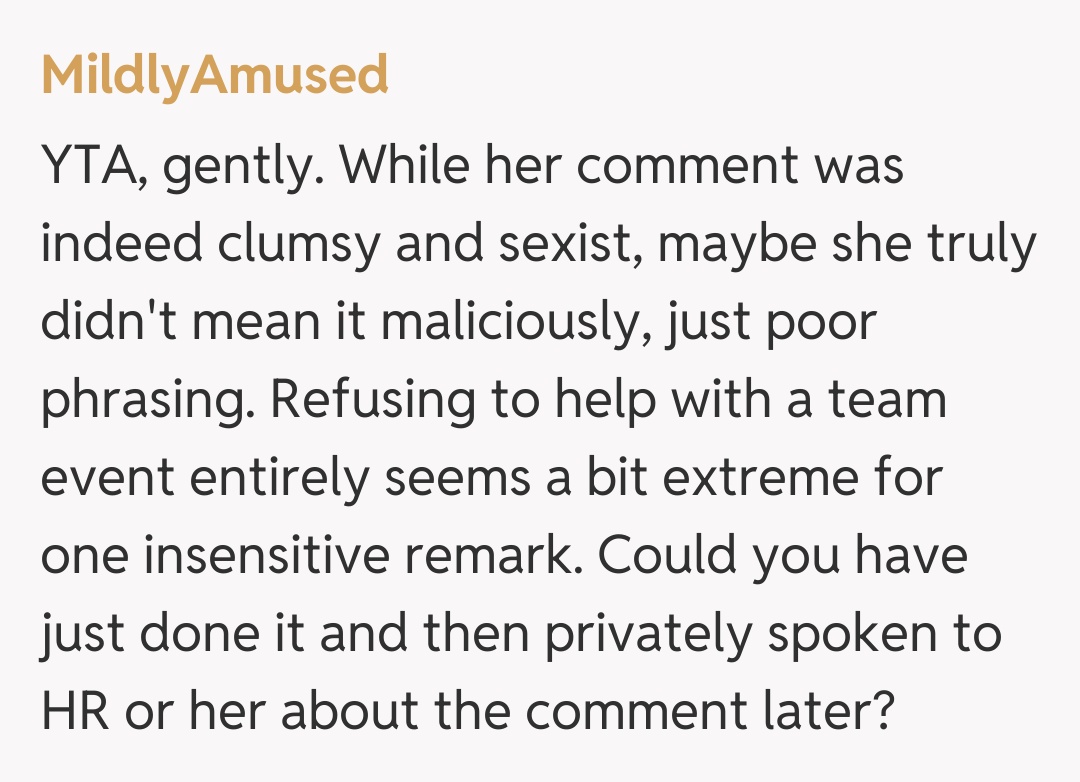 Comentariu de la MildlyAmused