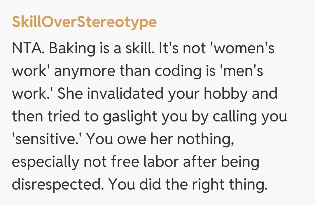 Comentariu de la SkillOverStereotype