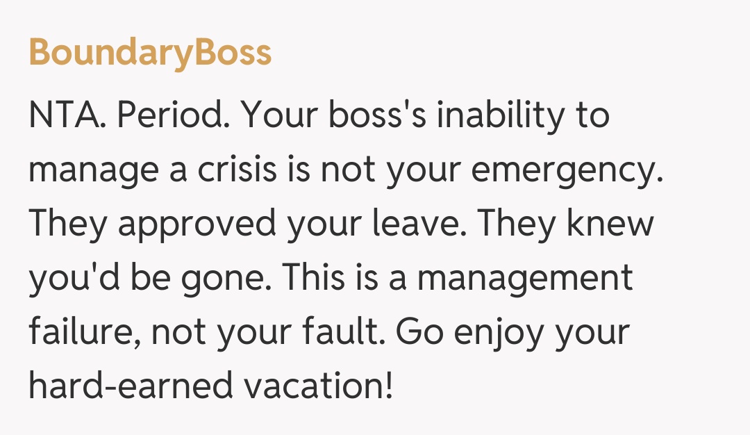 Comentariu de la BoundaryBoss