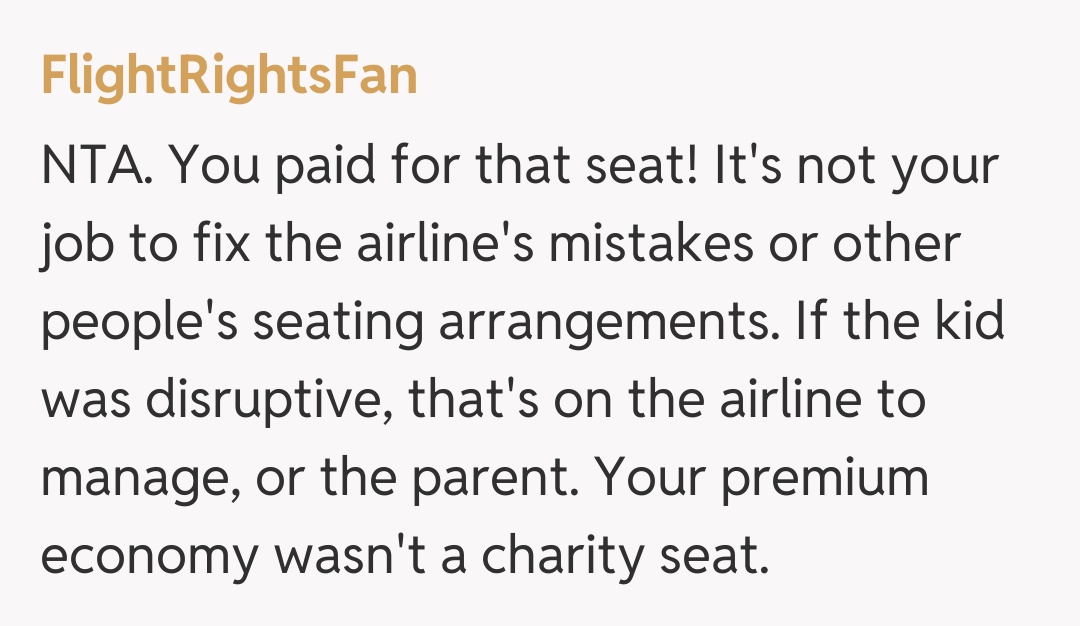 Comentariu de la FlightRightsFan