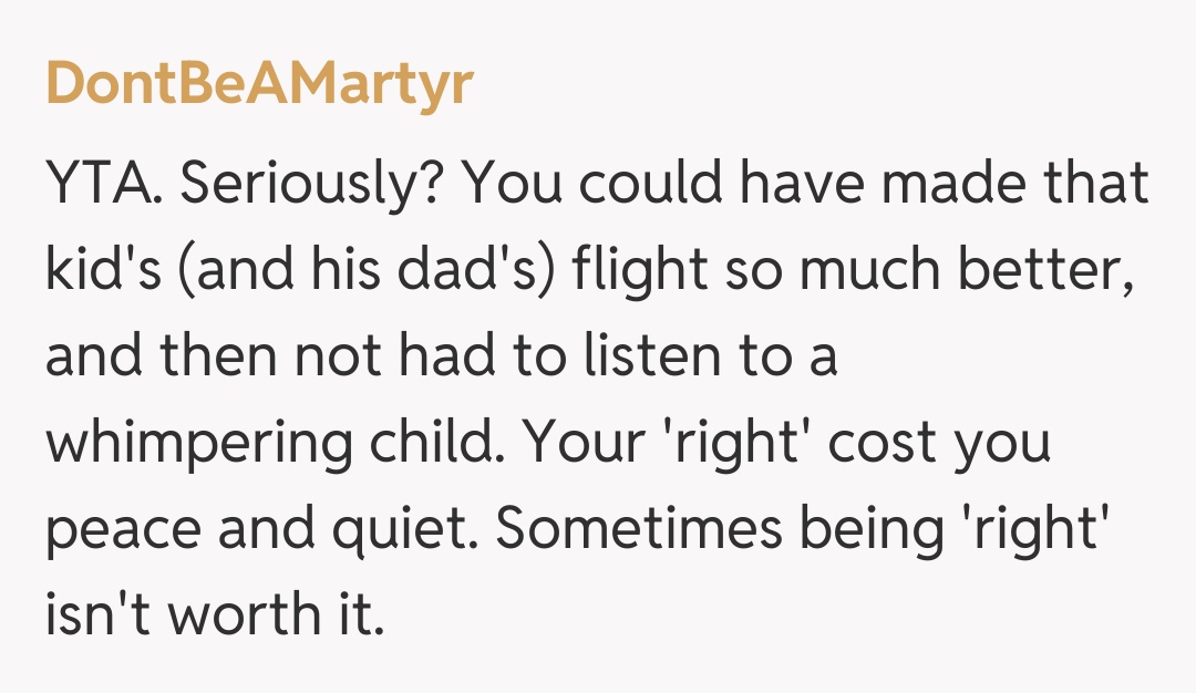 Comentariu de la DontBeAMartyr