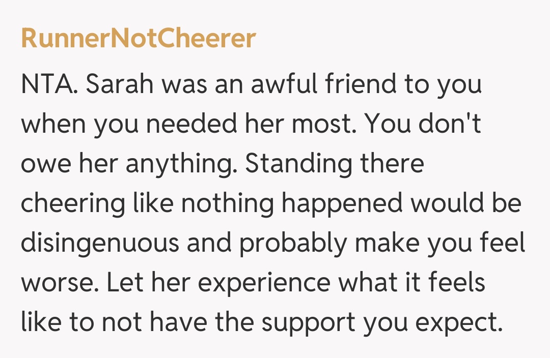 Comentariu de la RunnerNotCheerer