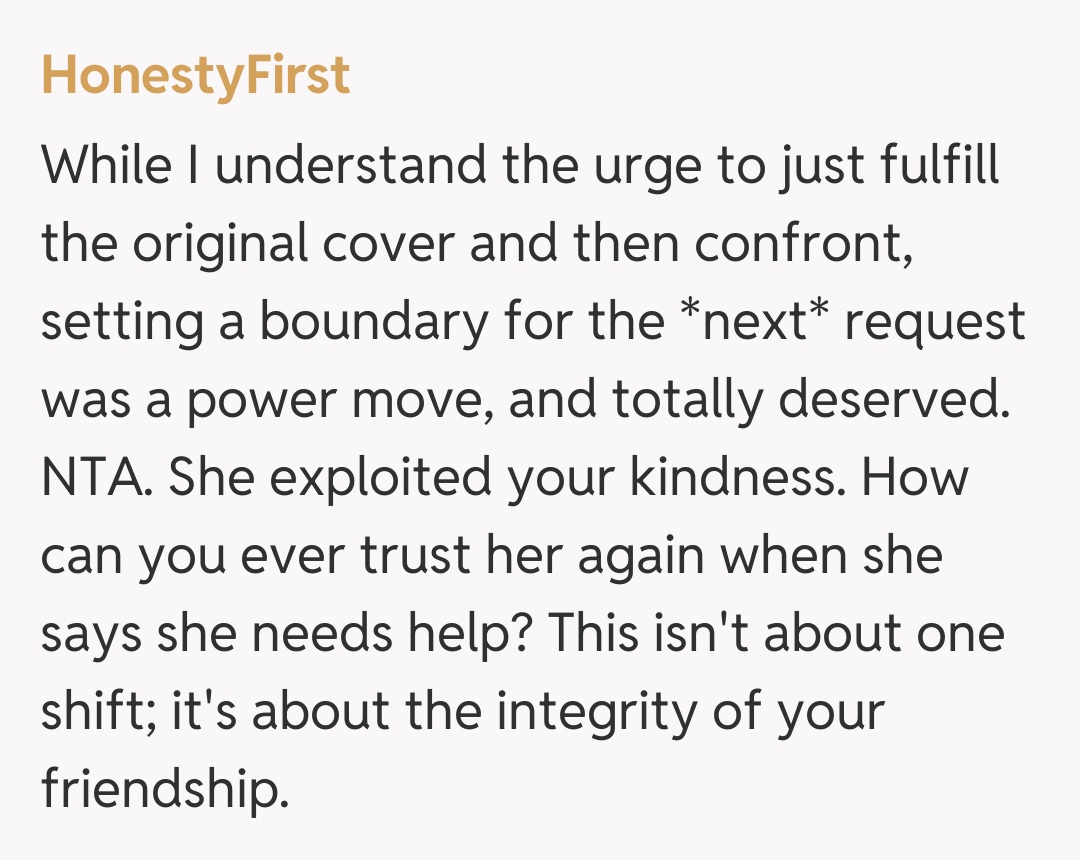 Comentariu de la HonestyFirst