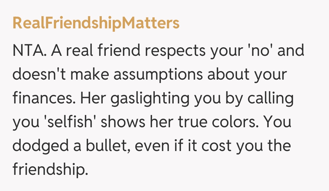 Comentariu de la RealFriendshipMatters