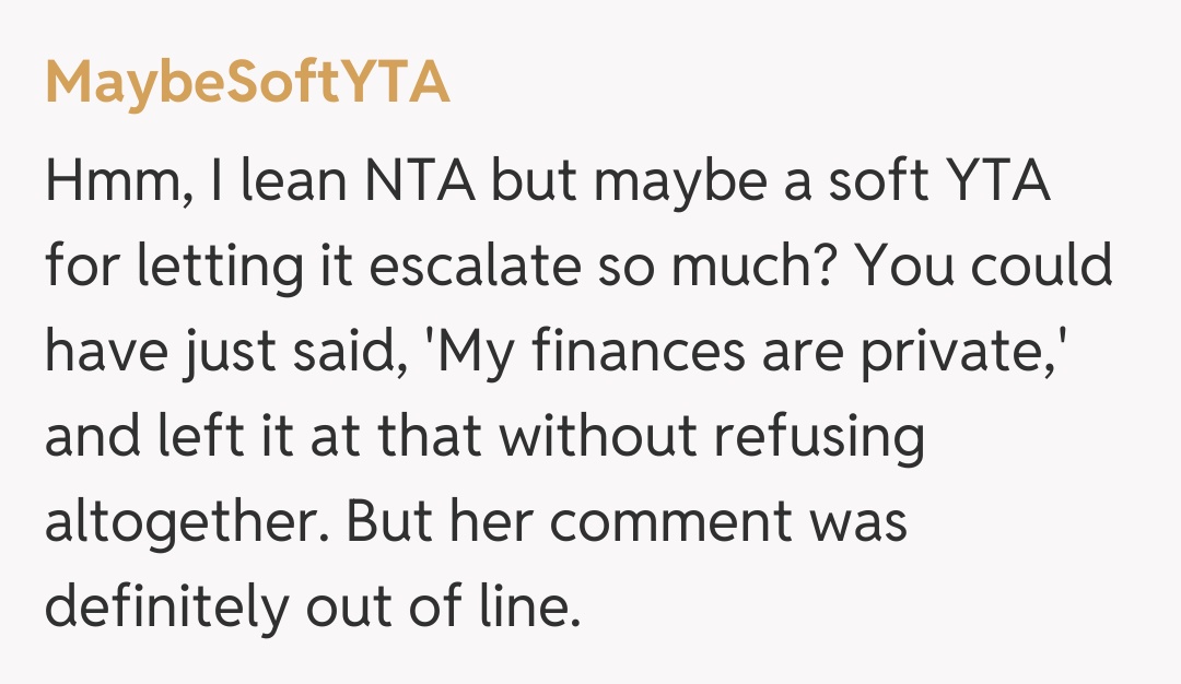 Comentariu de la MaybeSoftYTA