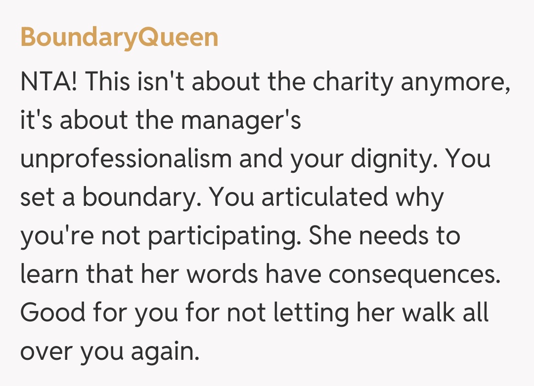 Comentariu de la BoundaryQueen