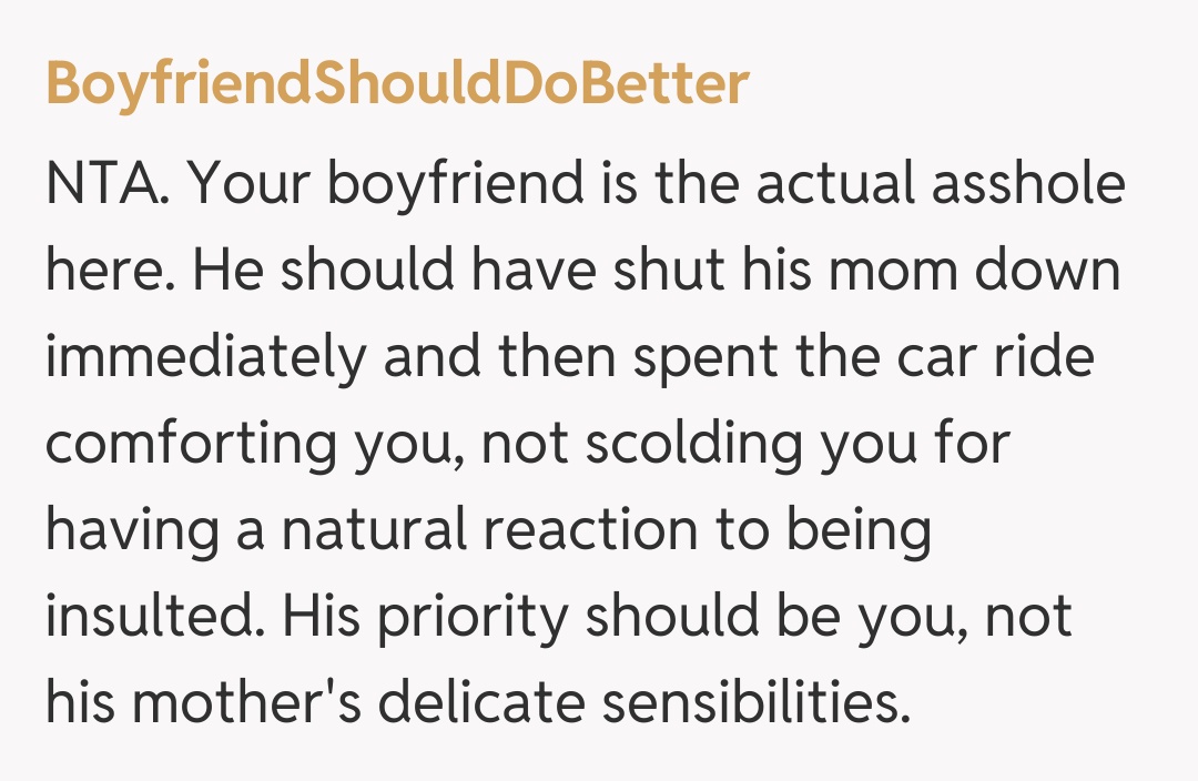 Comentariu de la BoyfriendShouldDoBetter