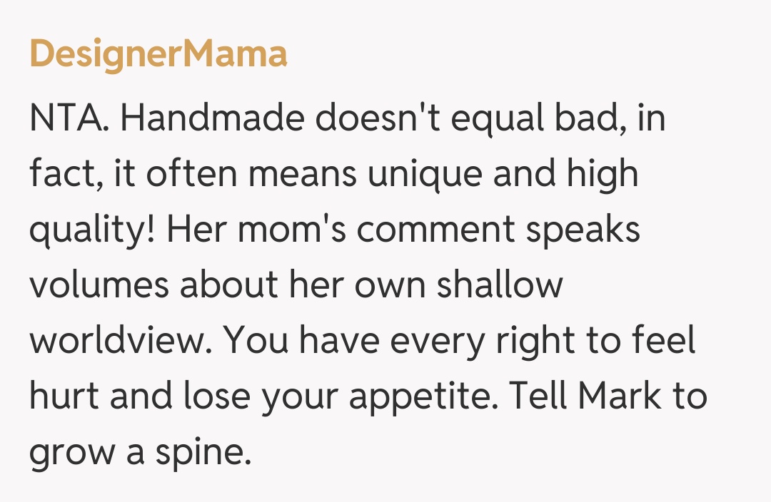 Comentariu de la DesignerMama