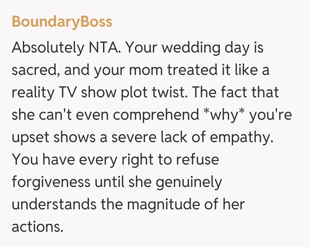 Comentariu de la BoundaryBoss