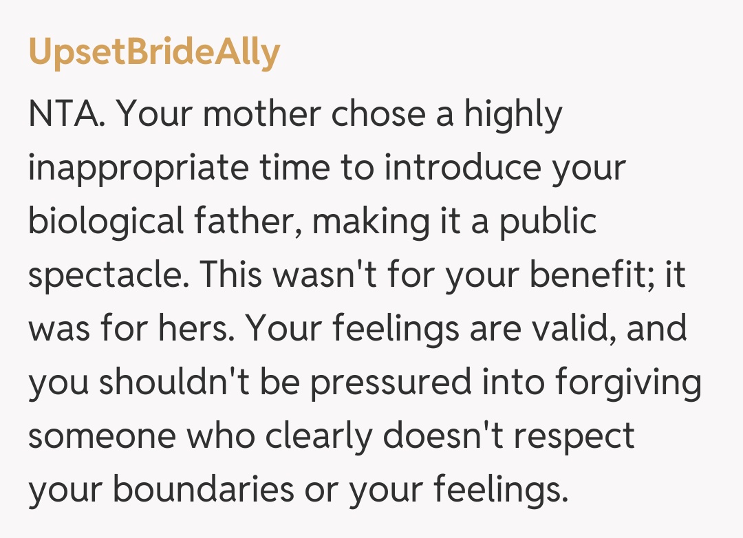 Comentariu de la UpsetBrideAlly