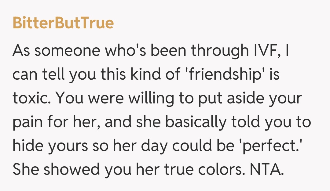 Comentariu de la BitterButTrue