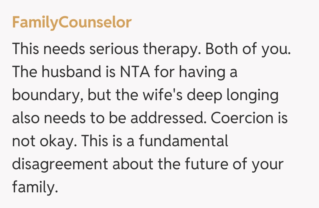 Comentariu de la FamilyCounselor