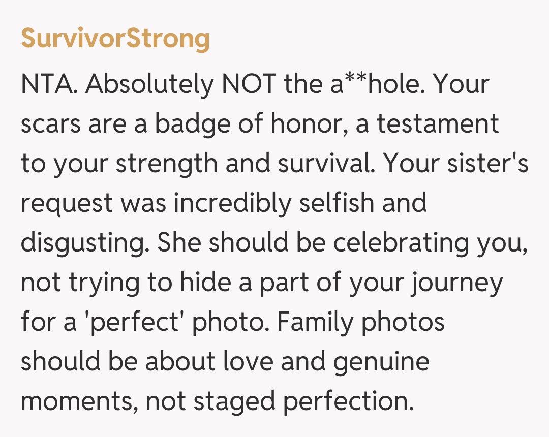 Comentariu de la SurvivorStrong