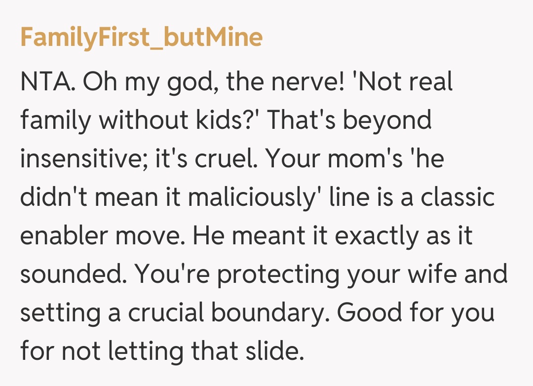 Comentariu de la FamilyFirst_butMine