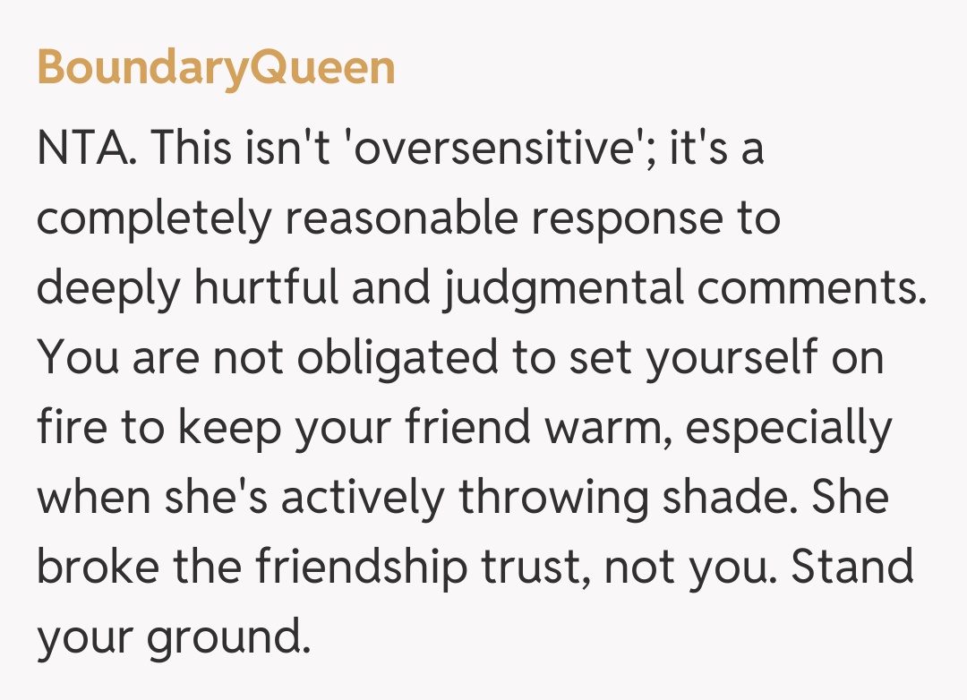 Comentariu de la BoundaryQueen