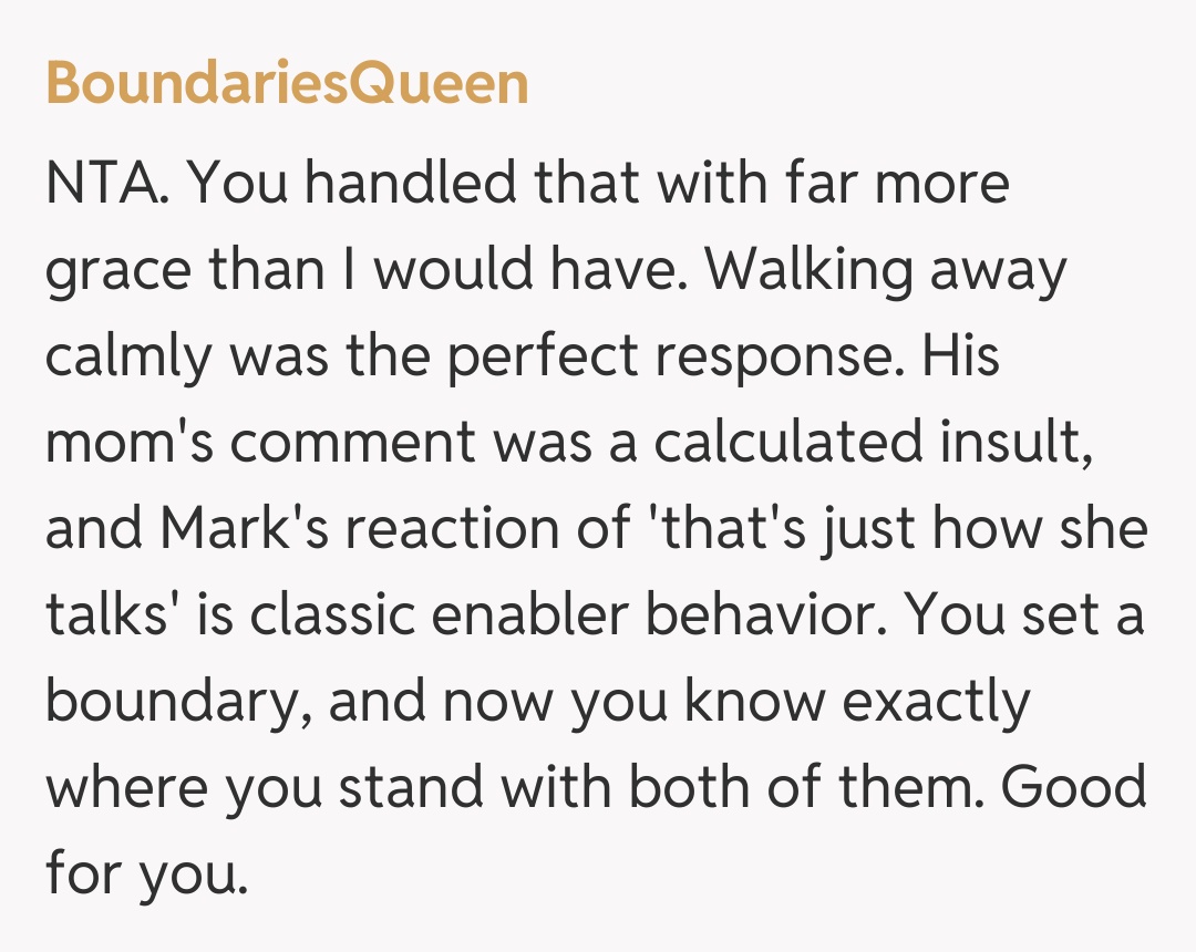 Comentariu de la BoundariesQueen