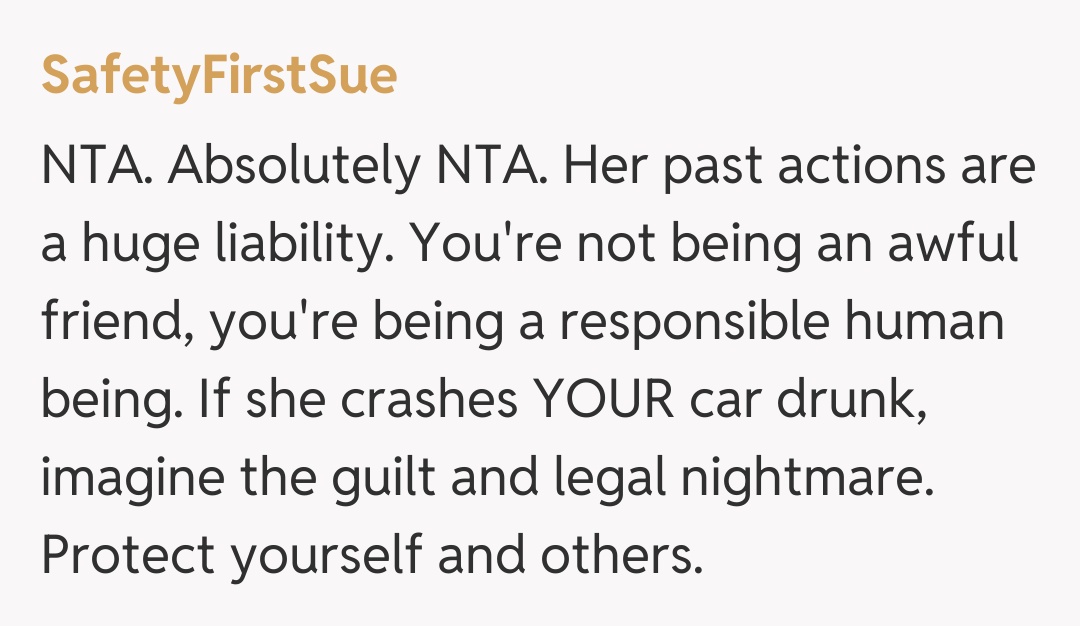 Comentariu de la SafetyFirstSue