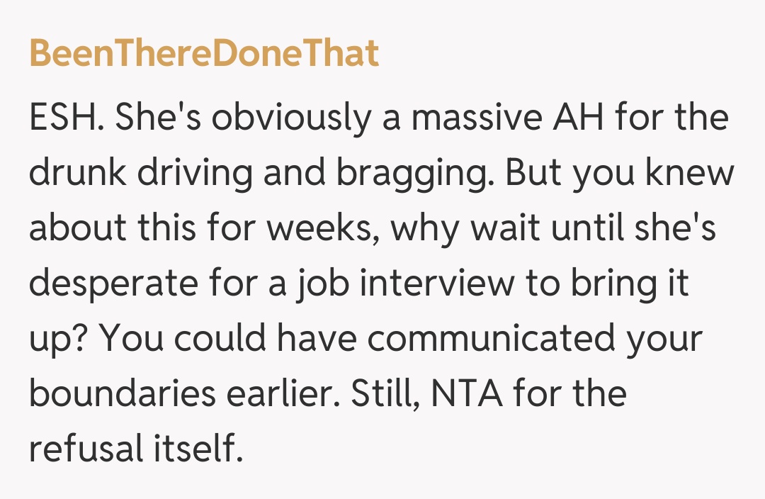 Comentariu de la BeenThereDoneThat