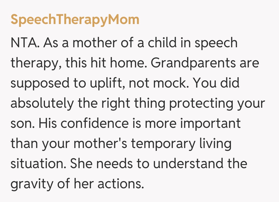Comentariu de la SpeechTherapyMom