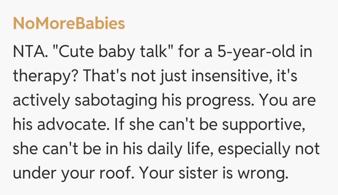 Comentariu de la NoMoreBabies