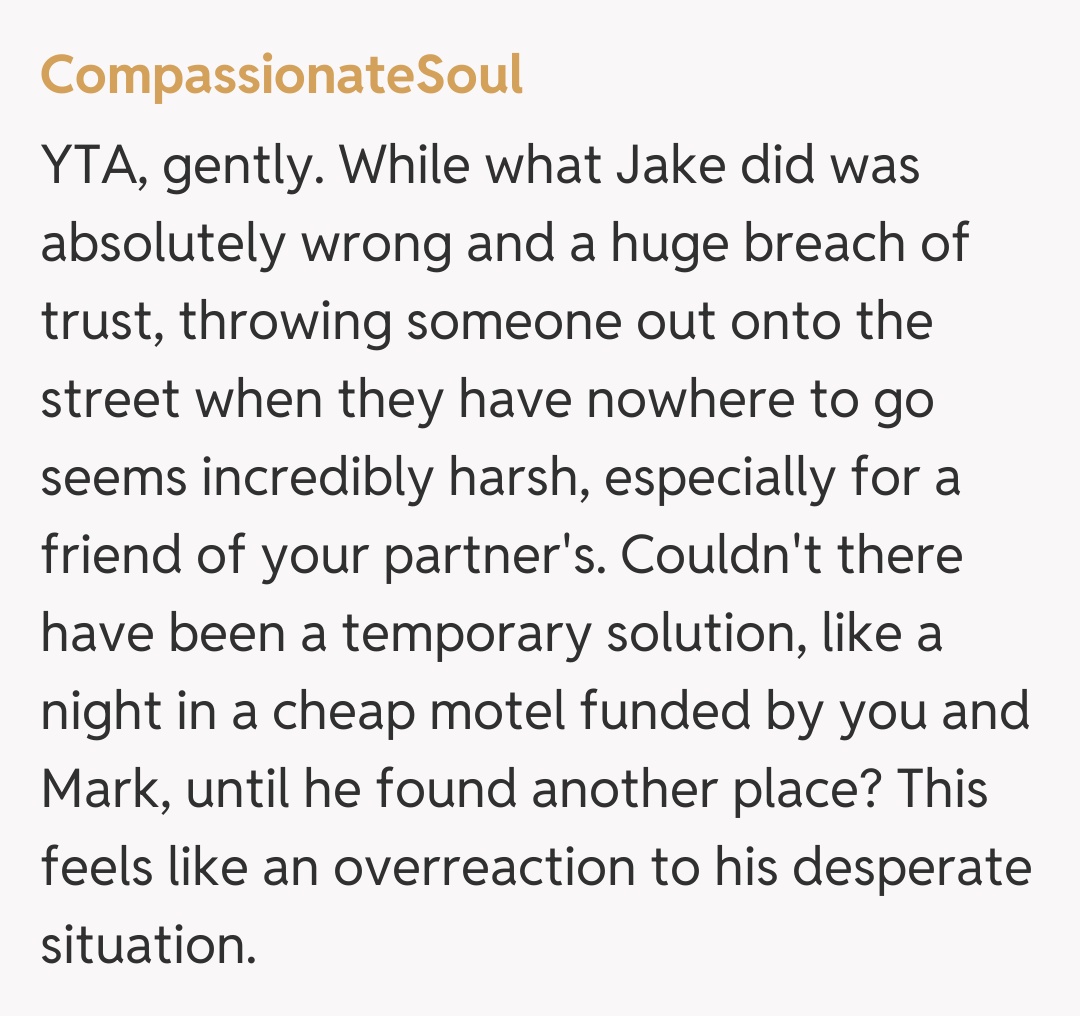 Comentariu de la CompassionateSoul