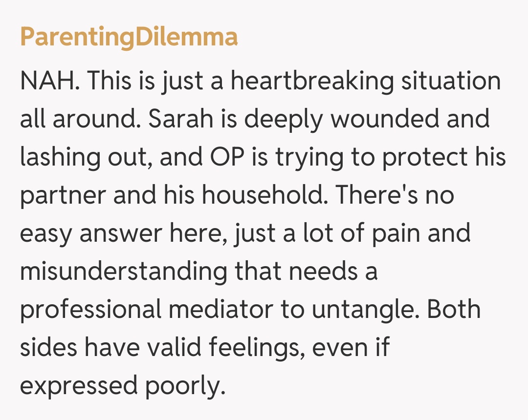 Comentariu de la ParentingDilemma