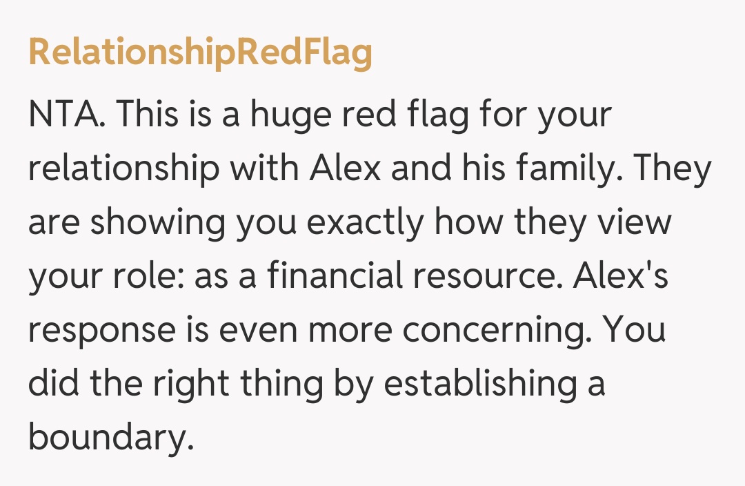 Comentariu de la RelationshipRedFlag