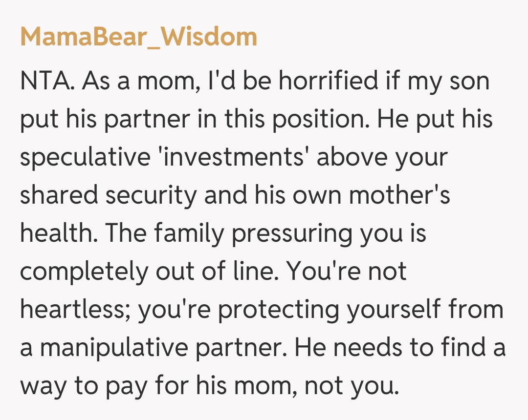Comentariu de la MamaBear_Wisdom