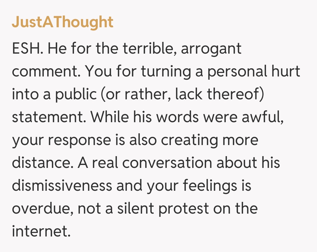 Comentariu de la JustAThought