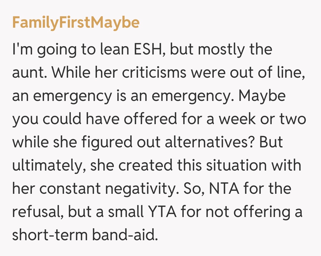 Comentariu de la FamilyFirstMaybe