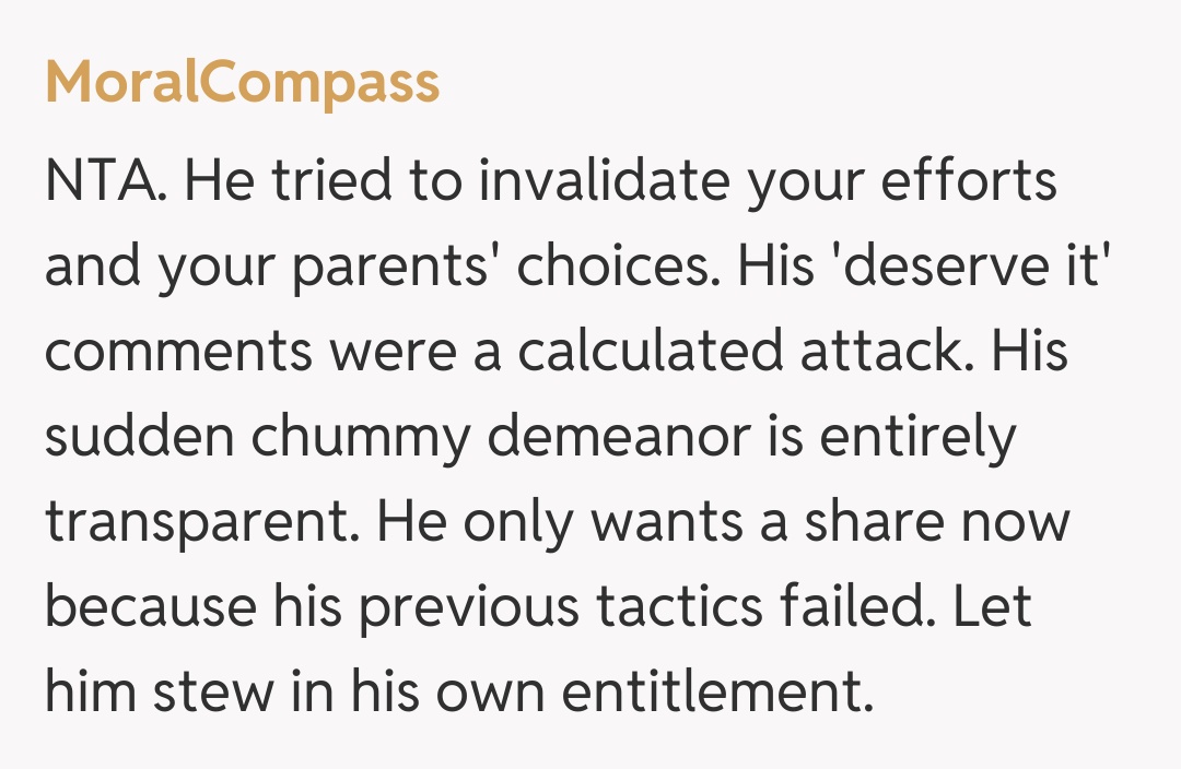 Comentariu de la MoralCompass