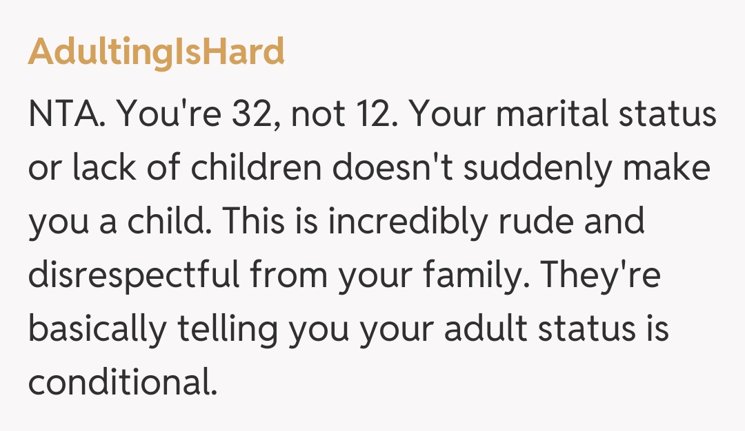 Comentariu de la AdultingIsHard