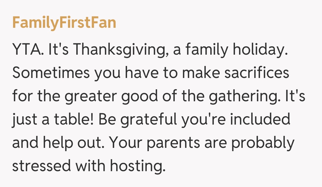 Comentariu de la FamilyFirstFan