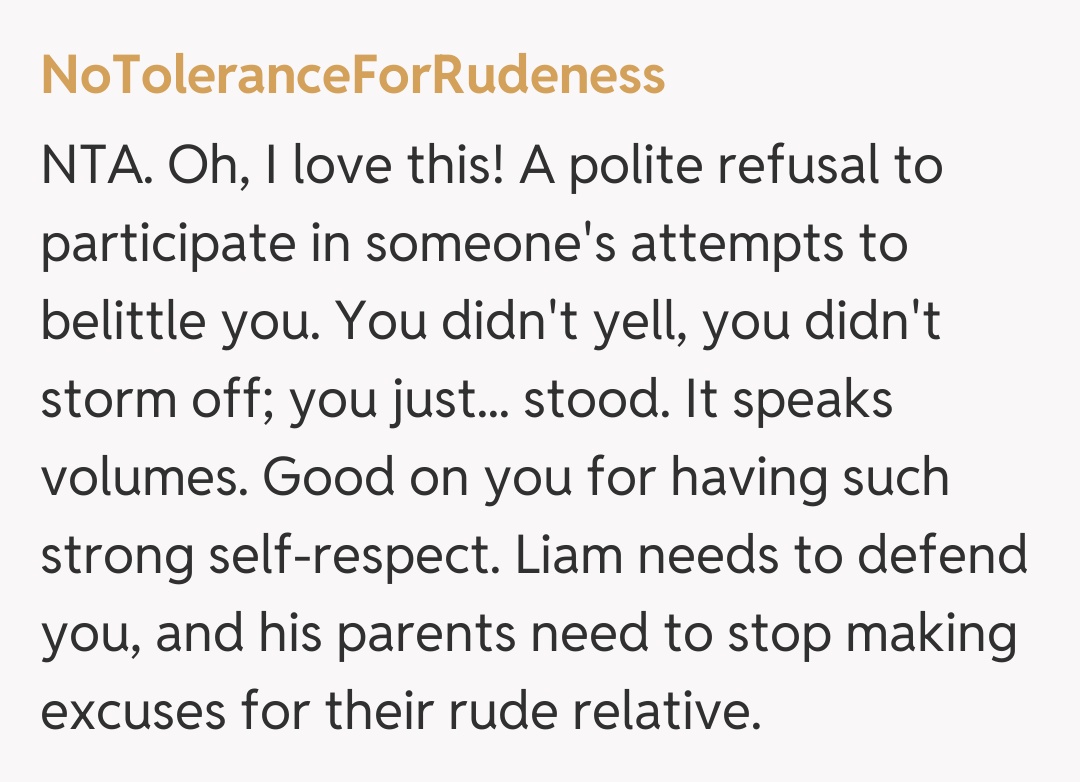 Comentariu de la NoToleranceForRudeness