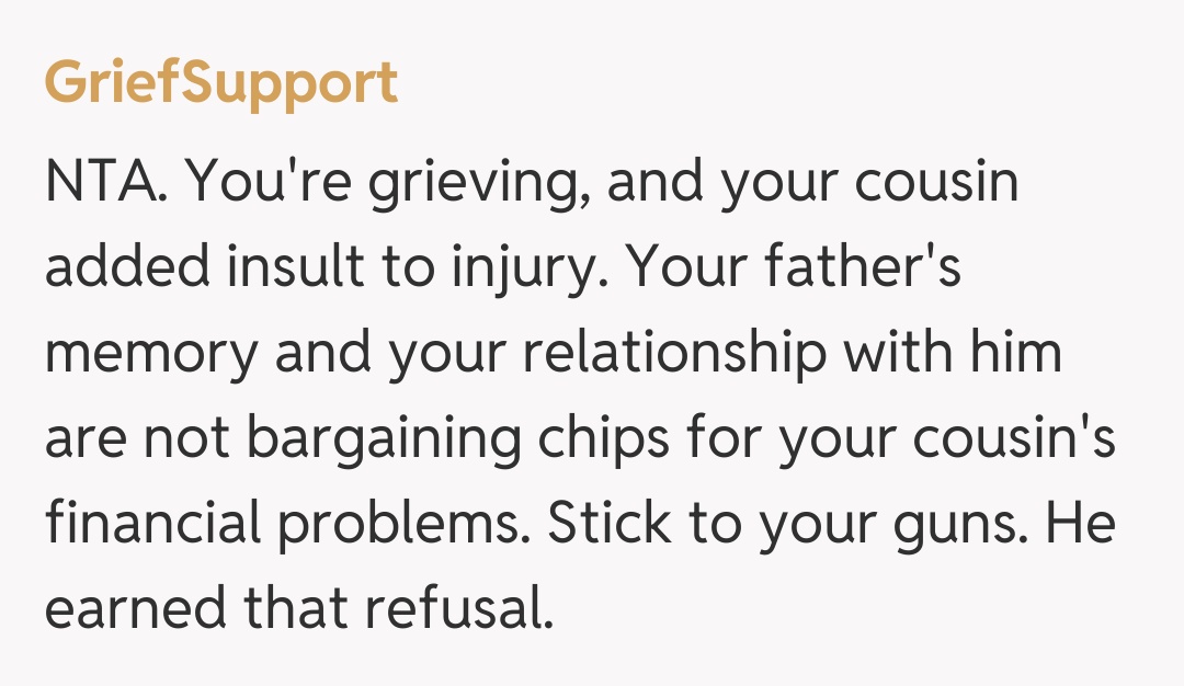 Comentariu de la GriefSupport