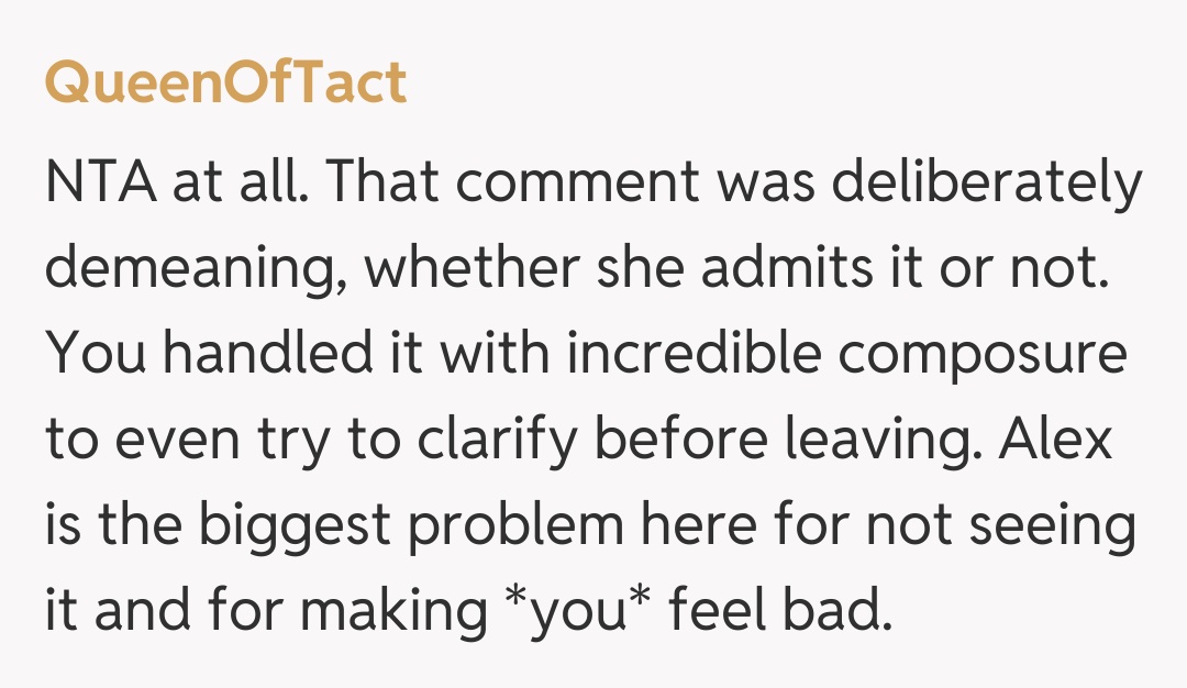 Comentariu de la QueenOfTact