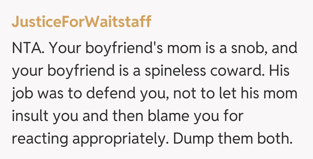 Comentariu de la JusticeForWaitstaff