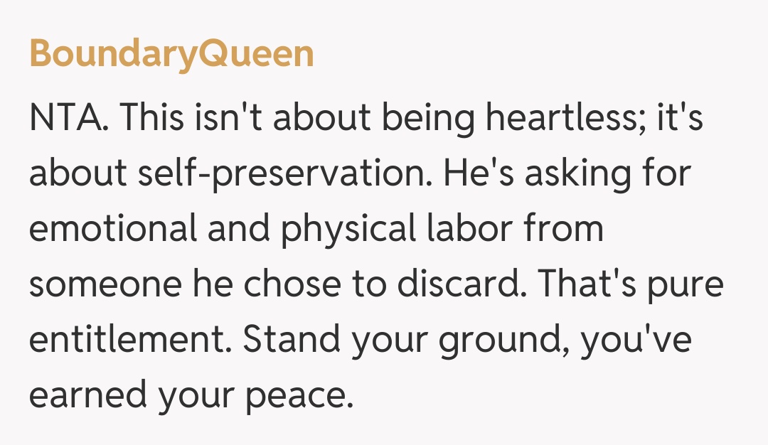 Comentariu de la BoundaryQueen