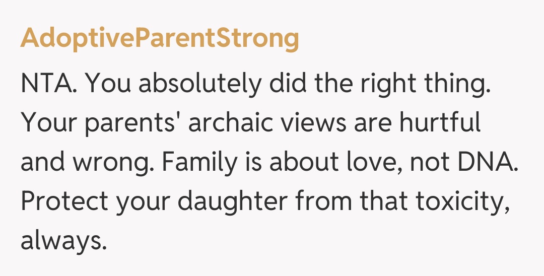 Comentariu de la AdoptiveParentStrong