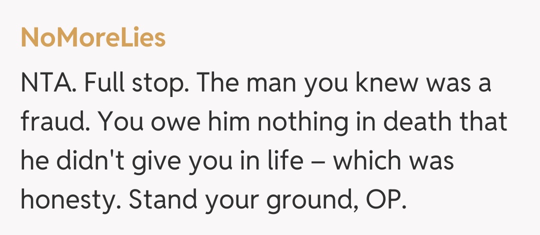 Comentariu de la NoMoreLies