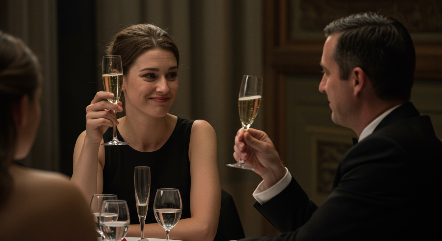 AITA for refusing to toast after my fiancé’s dad joked that I “must be thrilled to finally date above my tax bracket”?