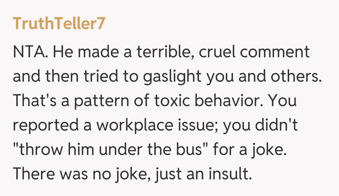 Comentariu de la TruthTeller7