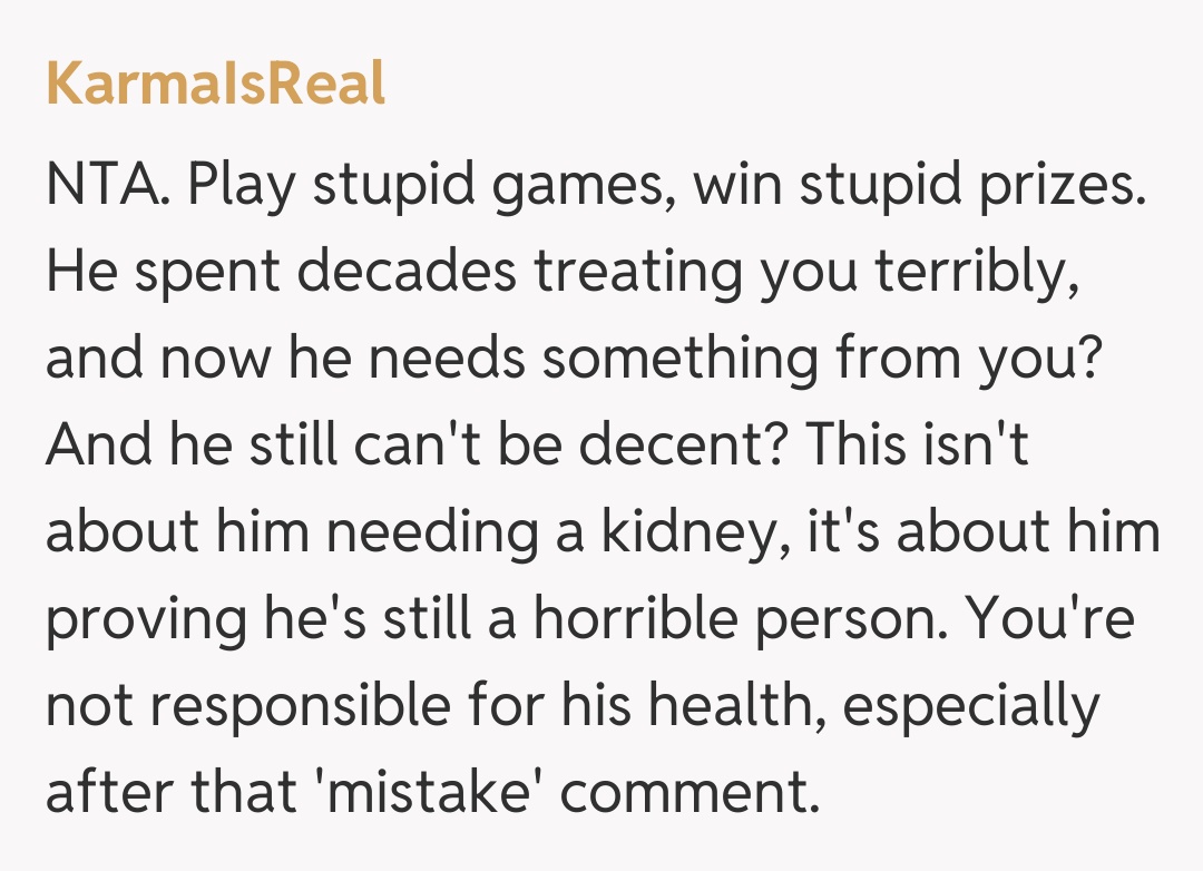 Comentariu de la KarmaIsReal