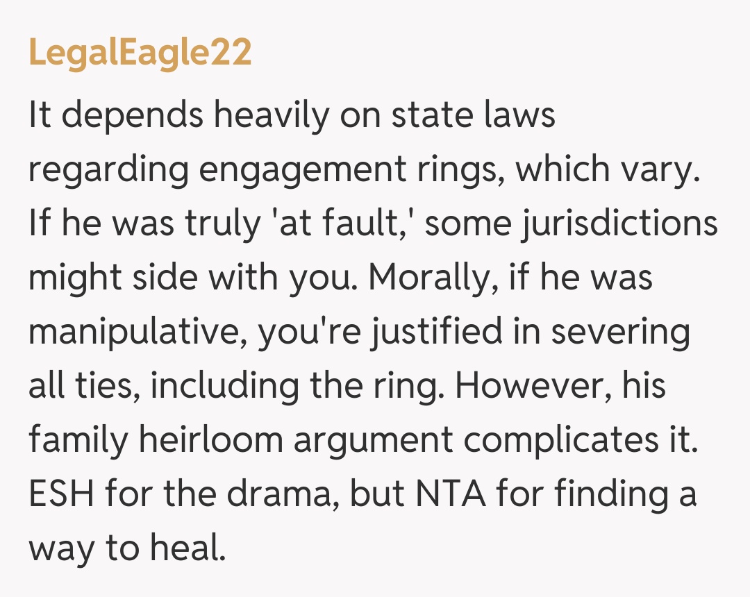 Comentariu de la LegalEagle22