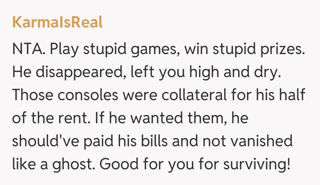 Comentariu de la KarmaIsReal