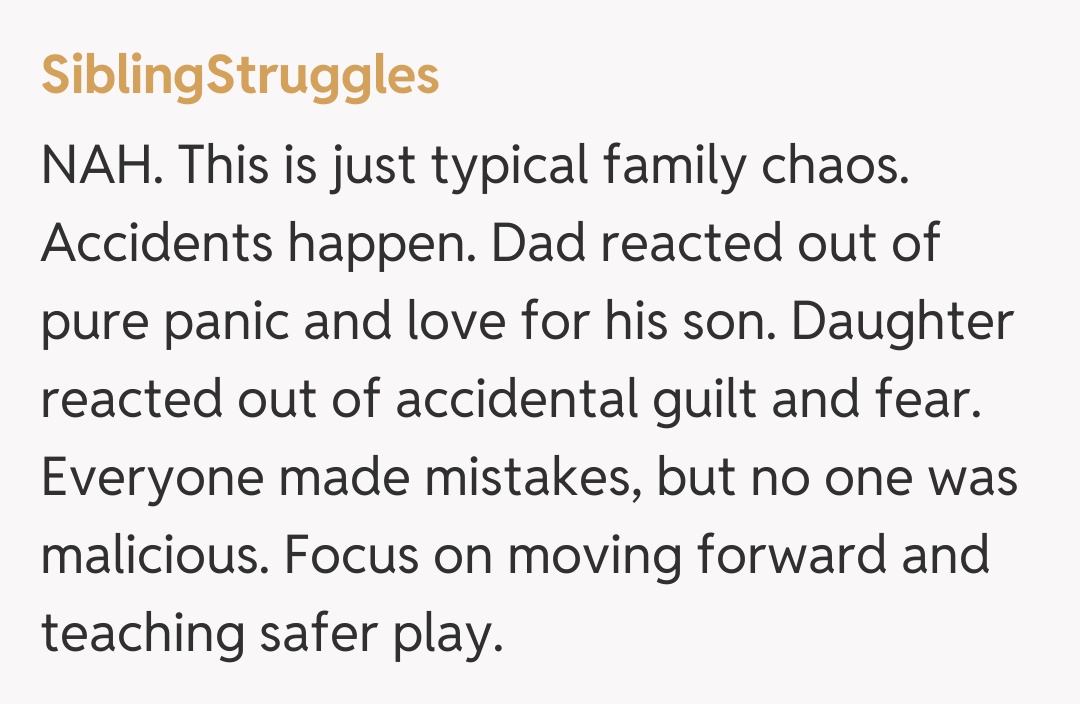 Comentariu de la SiblingStruggles