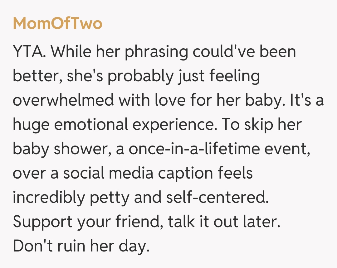 Comentariu de la MomOfTwo