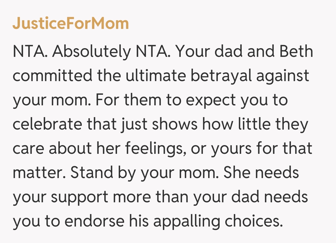 Comentariu de la JusticeForMom