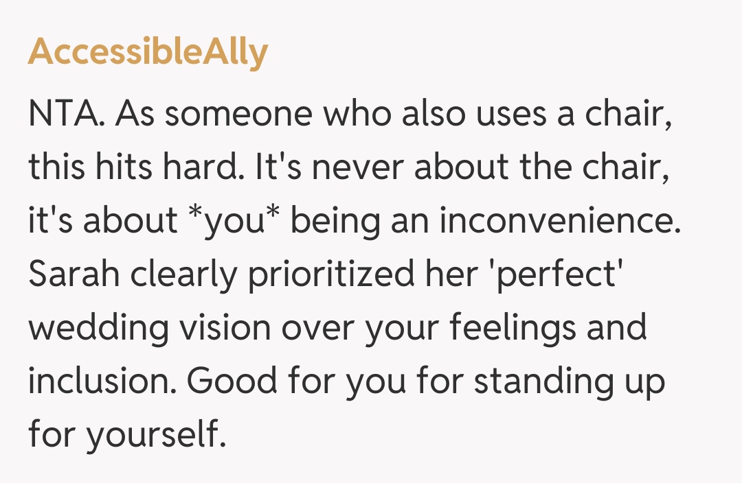 Comentariu de la AccessibleAlly