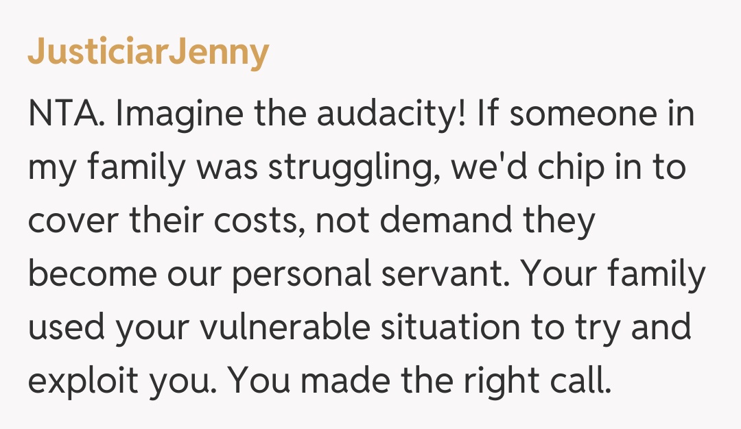 Comentariu de la JusticiarJenny